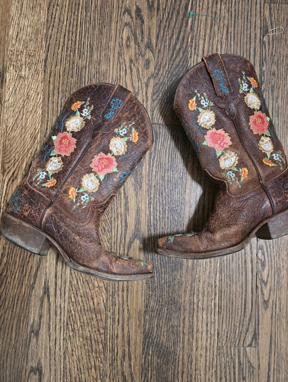 Macie Bean Little Girls' Size 2 Honey Bunch Western Boots - Pointed Toe - Picture 2 of 11